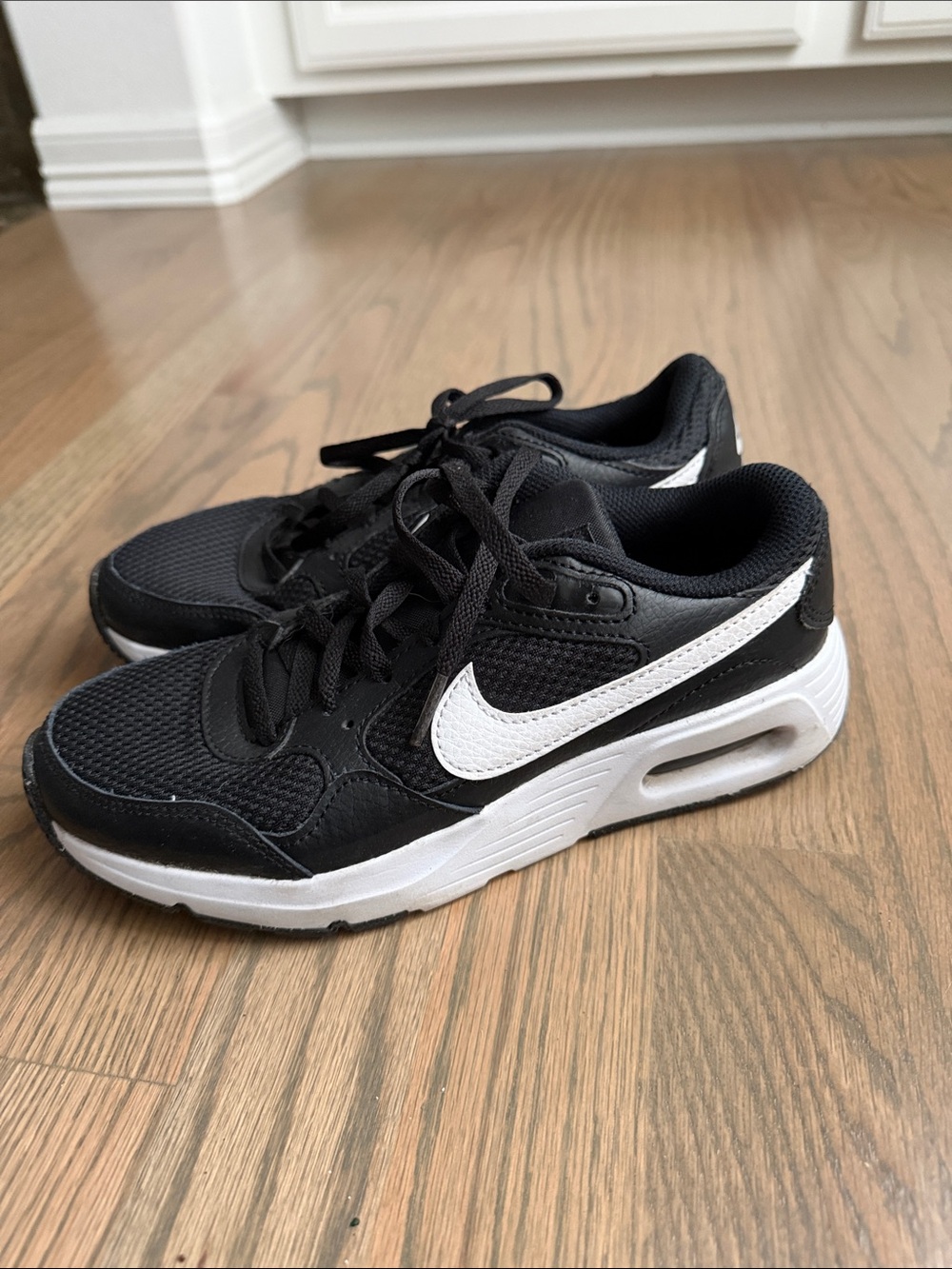 Nike Kids Black and White Air-Inspired Sneakers